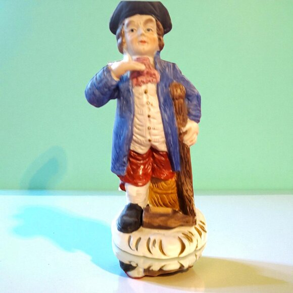 Vintage Peg-Leg Pirate Figurine—Chalkware Ceramic (Japan, 1950s–60s) - Picture 9 of 9